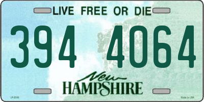 NH license plate 3944064