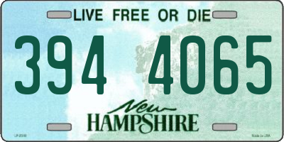 NH license plate 3944065