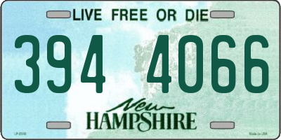 NH license plate 3944066