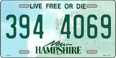 NH license plate 3944069