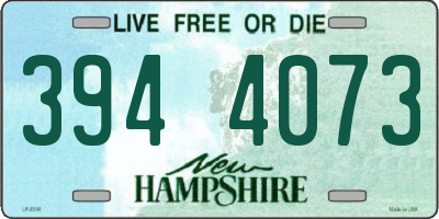 NH license plate 3944073