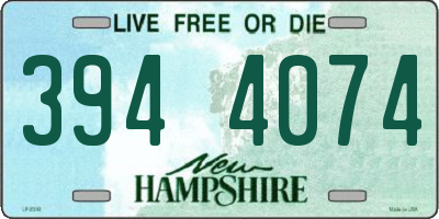 NH license plate 3944074