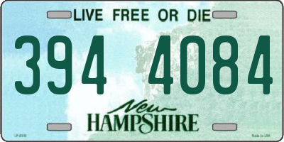 NH license plate 3944084