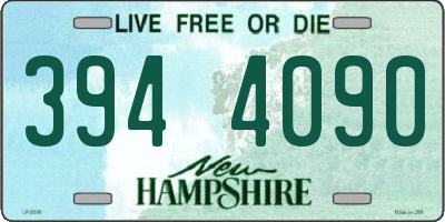 NH license plate 3944090
