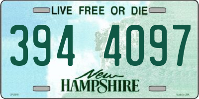 NH license plate 3944097