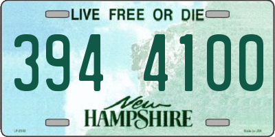 NH license plate 3944100
