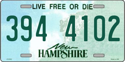 NH license plate 3944102