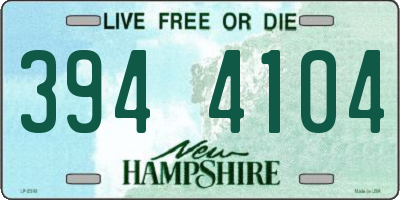 NH license plate 3944104