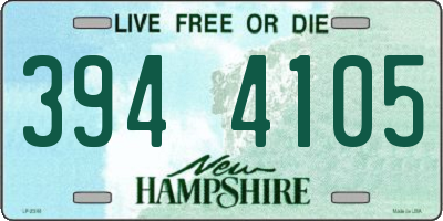 NH license plate 3944105