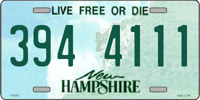 NH license plate 3944111
