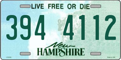 NH license plate 3944112