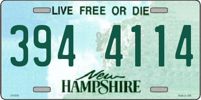 NH license plate 3944114