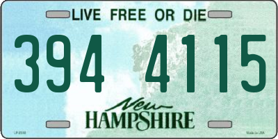 NH license plate 3944115