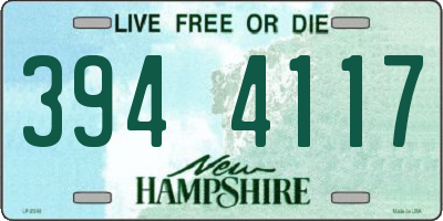 NH license plate 3944117