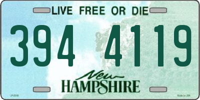 NH license plate 3944119