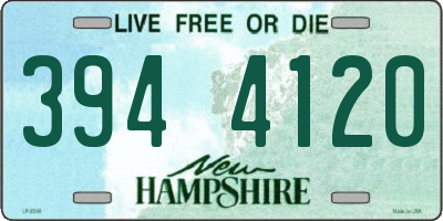 NH license plate 3944120
