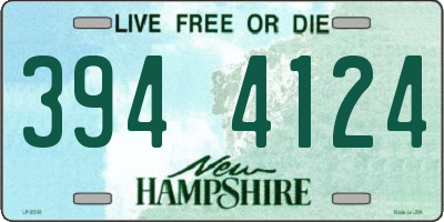 NH license plate 3944124