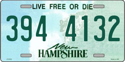 NH license plate 3944132