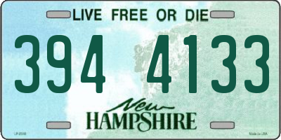 NH license plate 3944133