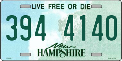 NH license plate 3944140