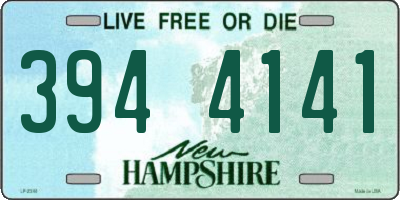 NH license plate 3944141