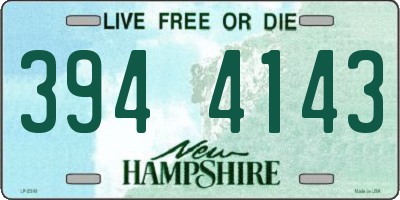 NH license plate 3944143