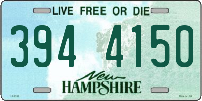 NH license plate 3944150