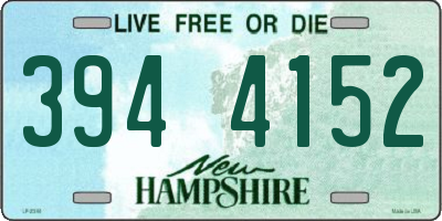 NH license plate 3944152