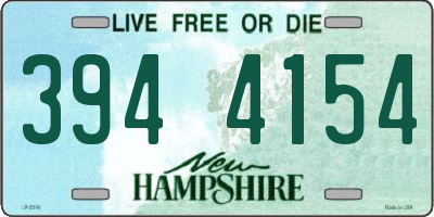 NH license plate 3944154