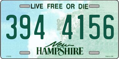 NH license plate 3944156