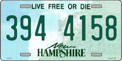 NH license plate 3944158