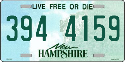 NH license plate 3944159