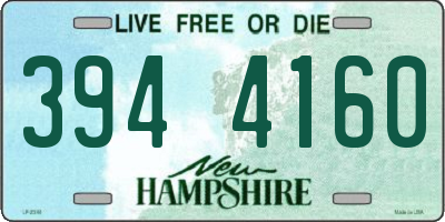 NH license plate 3944160