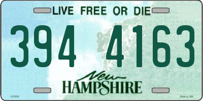 NH license plate 3944163