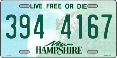 NH license plate 3944167