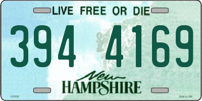 NH license plate 3944169