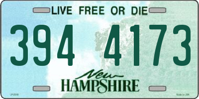 NH license plate 3944173