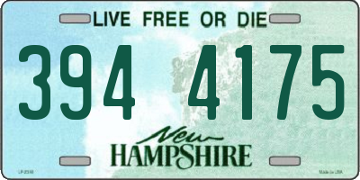 NH license plate 3944175