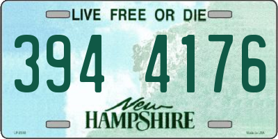 NH license plate 3944176