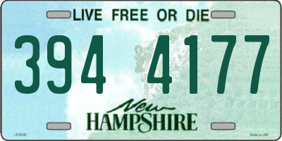 NH license plate 3944177