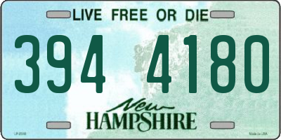 NH license plate 3944180