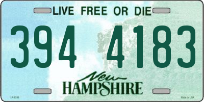 NH license plate 3944183