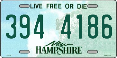 NH license plate 3944186