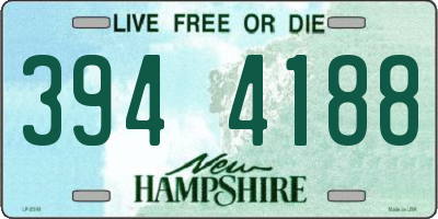 NH license plate 3944188
