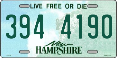 NH license plate 3944190