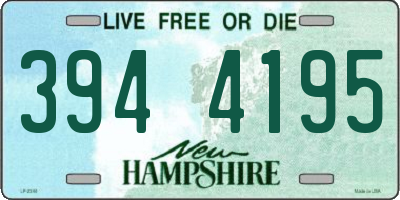 NH license plate 3944195
