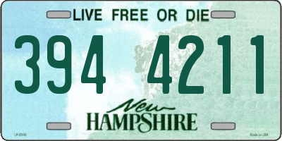 NH license plate 3944211