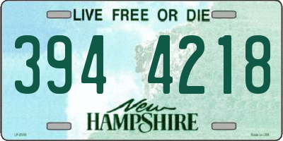 NH license plate 3944218