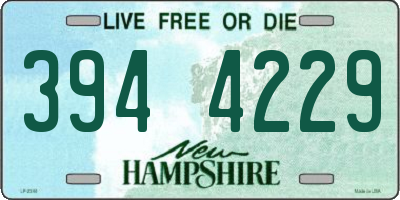 NH license plate 3944229