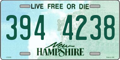 NH license plate 3944238